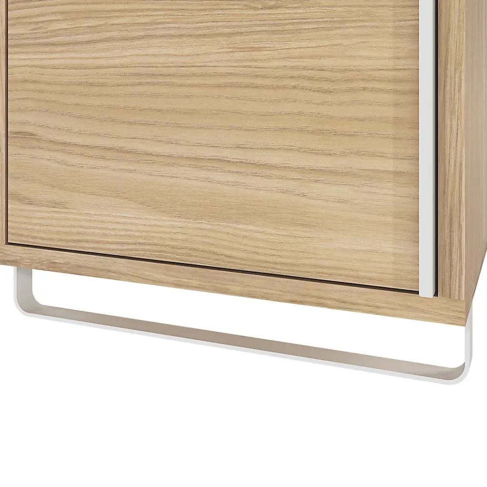 Colonne De Salle De Bains|Meuble De Salle De Bains Faible Profondeur|GoodHome Colonne de salle de bains suspendue avec porte-serviettes effet bois l.36 x H.115 x P.30 cm, Maza