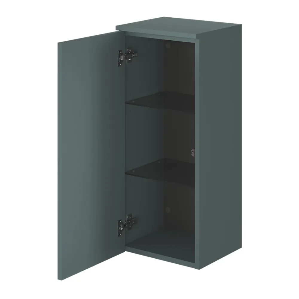 GoodHome Colonne de salle de bains l.35 x H.80 x P.30 cm vert forêt Kentia