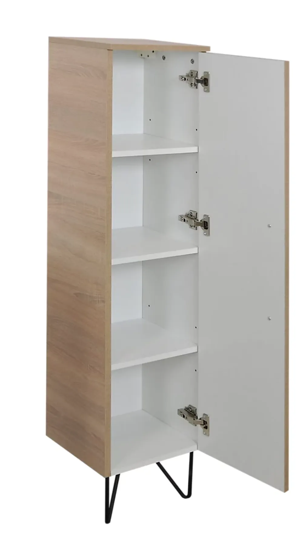 WM88 Colonne de salle de bains Oslo décor chêne l.30 x H. 135 x P. 30 cm