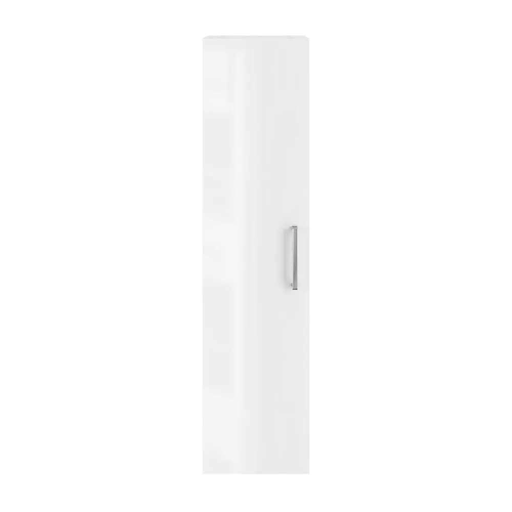 Colonne de salle de bains suspendue blanc l.27,5 x H.112 x P.32 cm, Opah