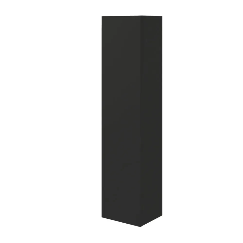 Colonne De Salle De Bains|GoodHome Colonne de salle de bains l.35 x H.150 x P.30 cm noir mat Kentia