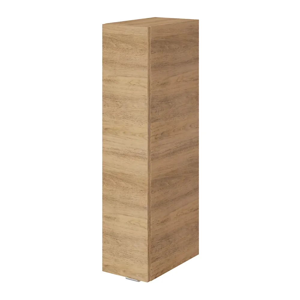 GoodHome Colonne de salle de bains suspendue faible largeur effet chêne l.20 x H.90 x P.36 cm, Imandra