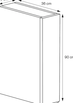 GoodHome Colonne de salle de bains suspendue faible largeur effet noyer l.20 x H.90 x P.36 cm, Imandra