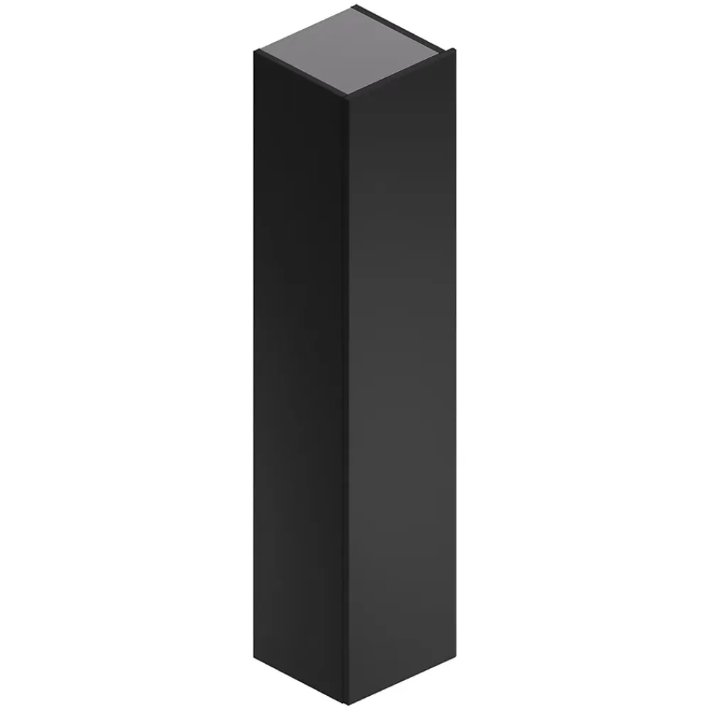 Colonne De Salle De Bains| Colonne de salle de bains à suspendre Alba en mélaminé noir mat L. 35 x l. 32 x H. 160 cm