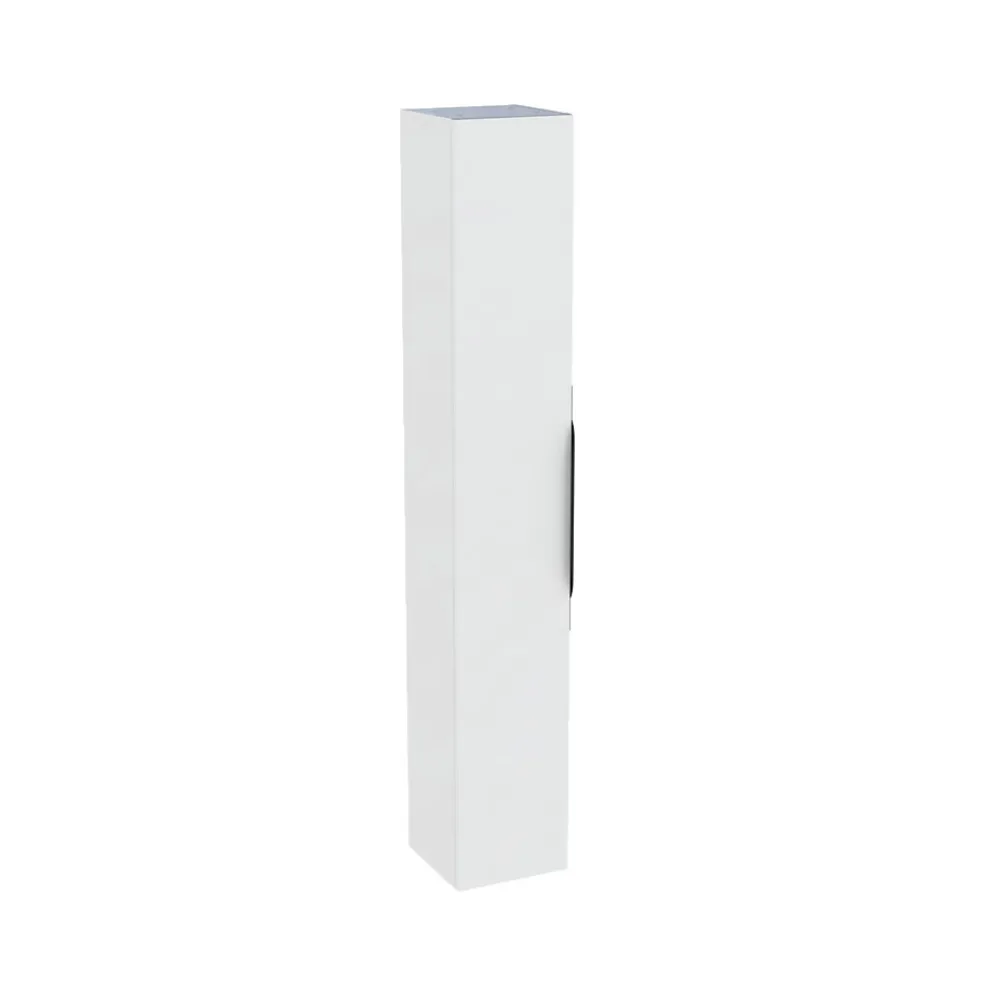 Colonne de salle de bains suspendue 1 porte blanc brillant l.30 cm x H.183 x P.30 cm, Pamili