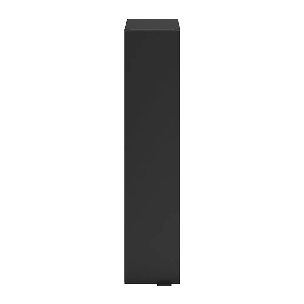 GoodHome Colonne de salle de bains suspendue faible largeur noir mat l.20 x H.90 x P.36 cm, Imandra