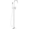 Essebagno Colonne de sol mécanique blanc mat pour baignoire ilot Charme II