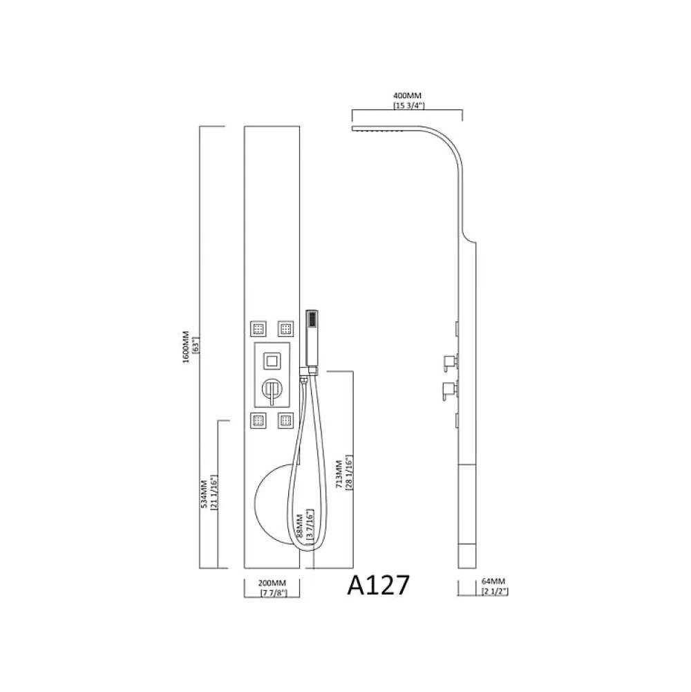 Distribain Colonne d'hydromassage A127 -