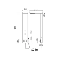 Colonne De Douche Hydromassante|Distribain Colonne d'hydromassage S280 -
