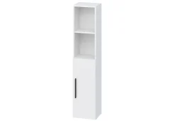 Colonne meuble de salle de bains Lisa l.30 x H.140 x P.27 cm, blanc mat