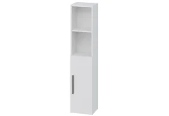Colonne meuble de salle de bains Lisa l.30 x H.140 x P.27 cm, blanc mat