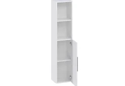 Colonne meuble de salle de bains Lisa l.30 x H.140 x P.27 cm, blanc mat