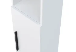 Colonne meuble de salle de bains Lisa l.30 x H.140 x P.27 cm, blanc mat
