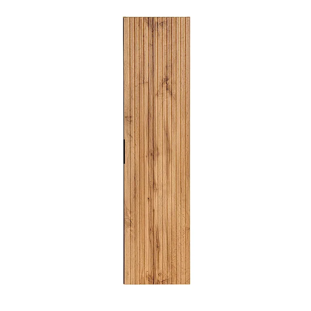 Petits-Meubles Colonne murale salle de bain 1 porte Adriel Bois
