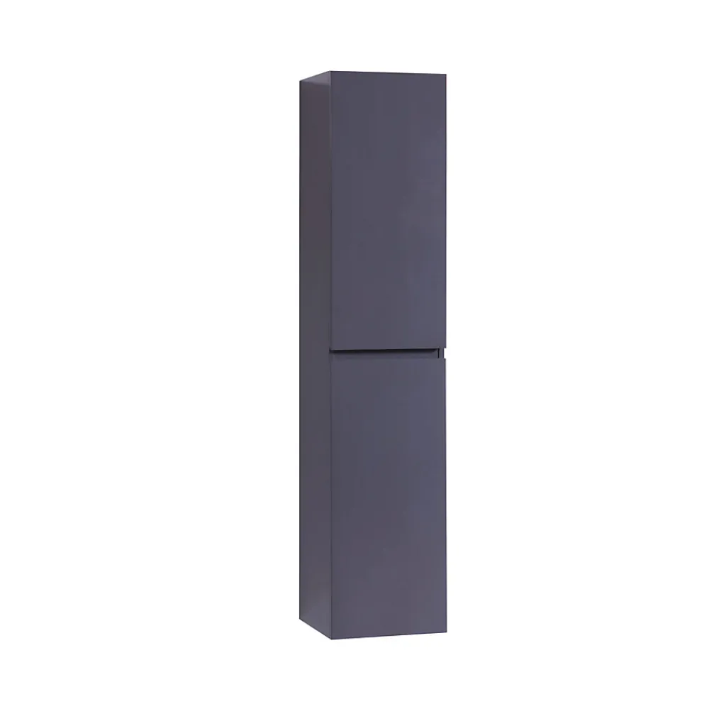Colonne De Salle De Bains|Top Bath COLONNE salle de bain Armoire de rangement APOLLO LAQUE GRIS GRIS KIT