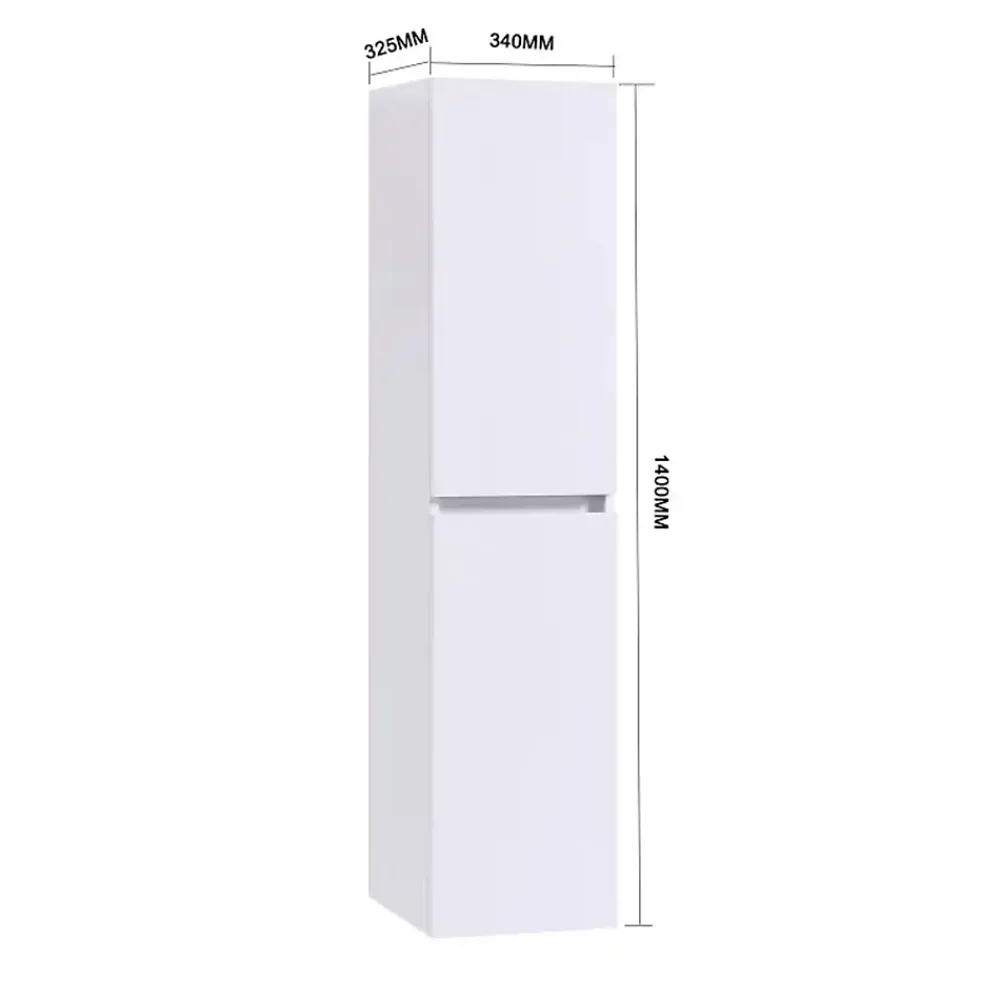Colonne De Salle De Bains|Top Bath COLONNE salle de bain Armoire de rangement APOLLO LAQUE GRIS BLANC KIT