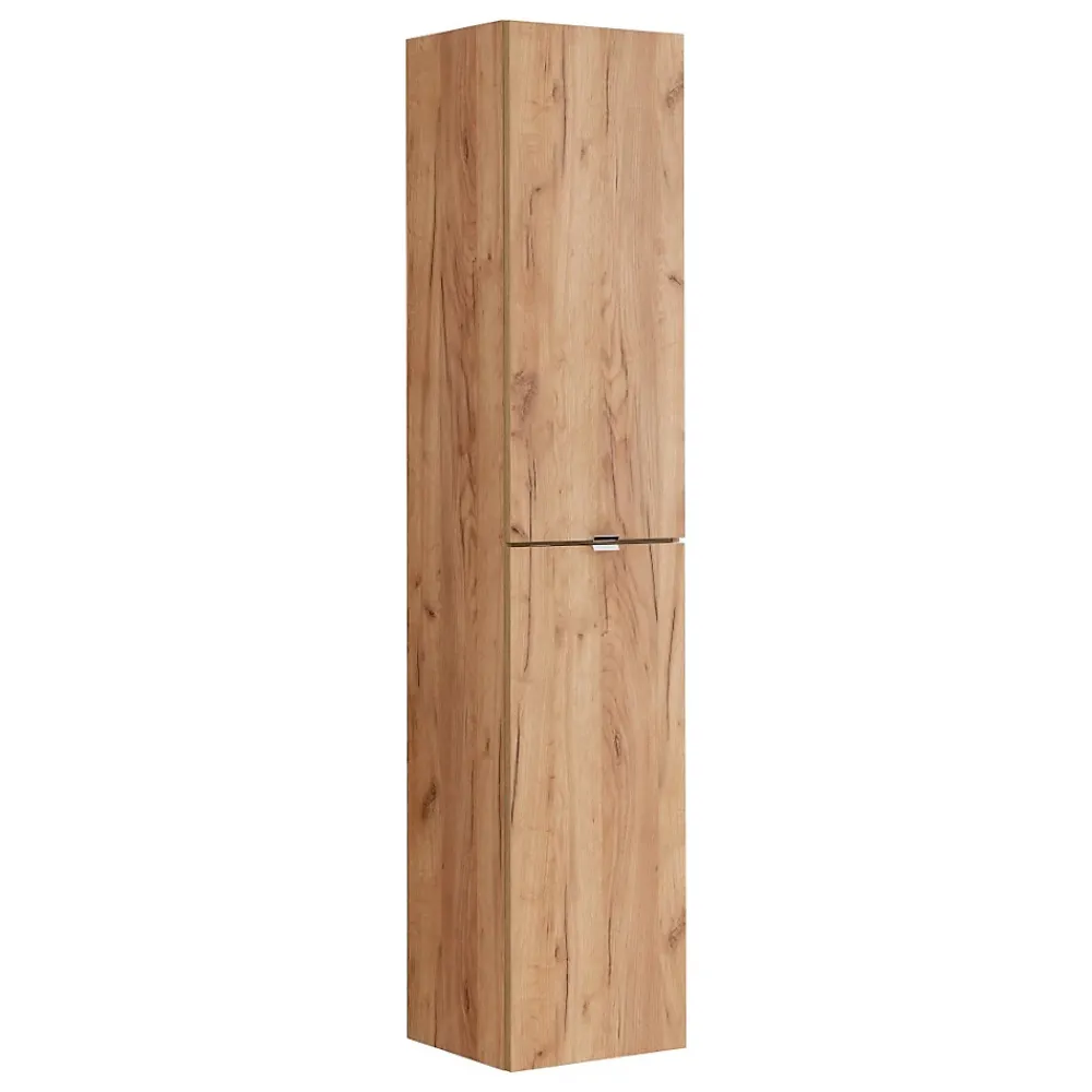 Colonne De Salle De Bains|Meublorama Colonne salle de bain NALYA 170 cm Chene clair Rangement vertical suspendu design