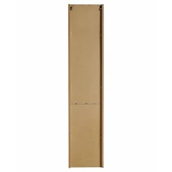 Meublorama Colonne salle de bain VANO 2 portes et 1 niche Chene L30 x P25 x H140 cm Meuble suspendu