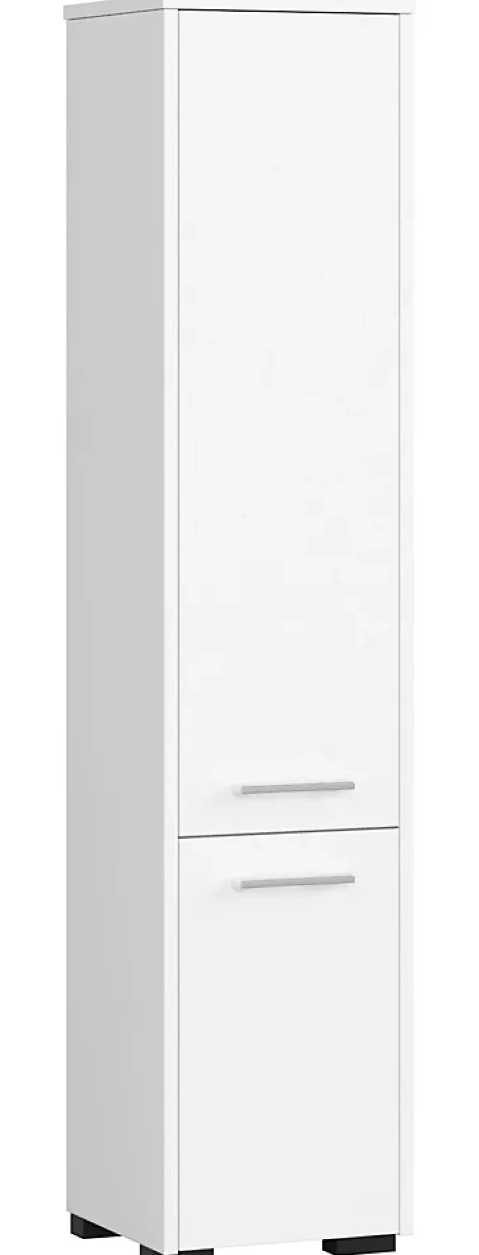 Akord Furniture Factory Colonne salle de bains AKORD FIN Blanche 30 cm 2 portes façade Blanche 5 étagères 30x30x140 cm