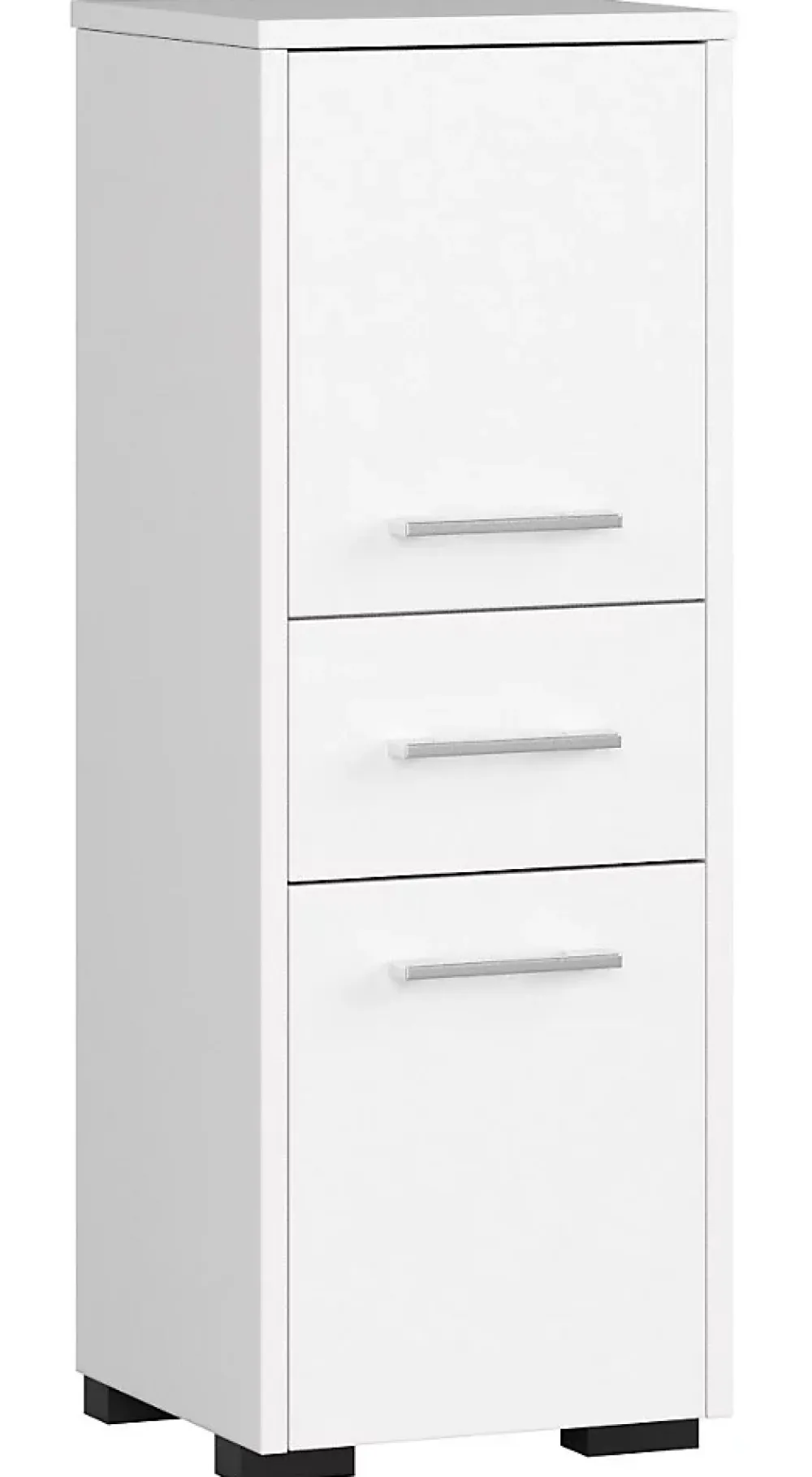 Akord Furniture Factory Colonne salle de bains AKORD FIN Blanche 30 cm 2 portes 1 tiroir façade Blanche 3 étagères 30x30x85 cm