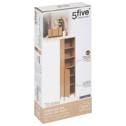 5Five Colonne Tasso 1 porte effet bois naturel - Beige-