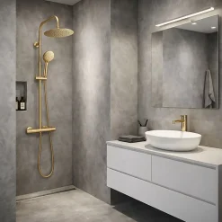 Colonne De Douche Thermostatique|Essebagno Colonne thermostatique, doré, Essegoia II
