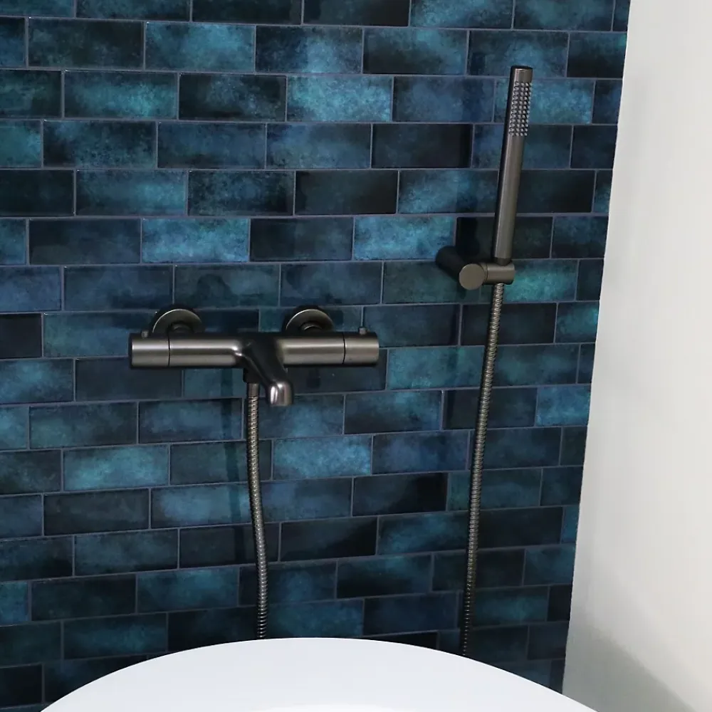Pommeau De Douche, Flexible Et Barre De Douche|Essebagno Combiné support de douche gun métal 3 pièces Luisa