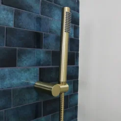 Essebagno Combiné support de douche or brossé 3 pièces Luisa