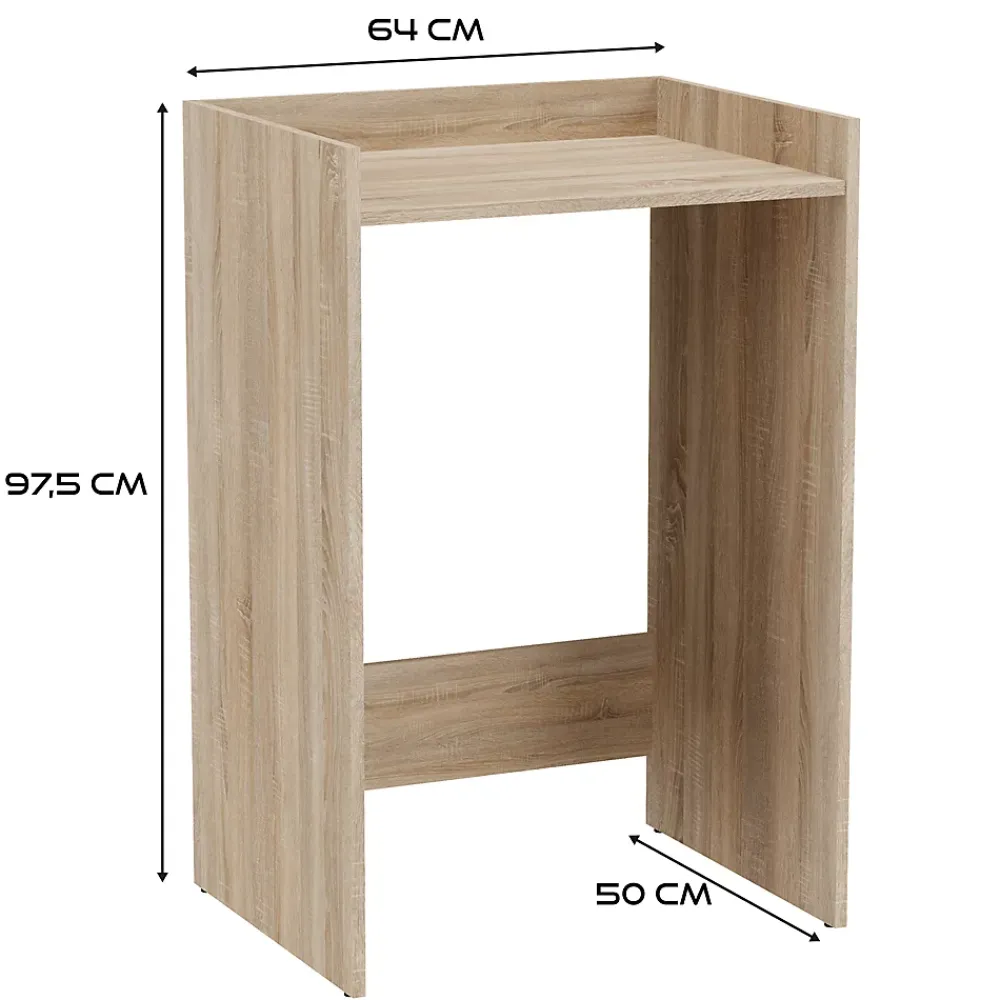 Autres COMO - Meuble de rangement pour machine à laver - Meuble SDB - 64x50x97.5 cm - Buanderie