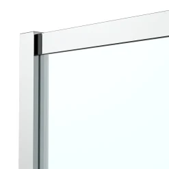 GoodHome Complément d'ouverture l.40 x H.195 cm, bandes miroir, profilés alu chrome, Ledava