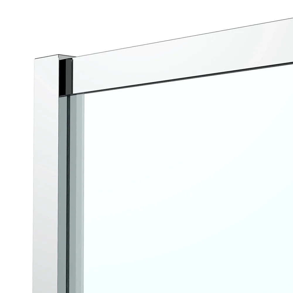 Paroi De Douche|GoodHome Complément d'ouverture l.40 x H.195 cm, verre transparent, profilés alu chrome, Ledava