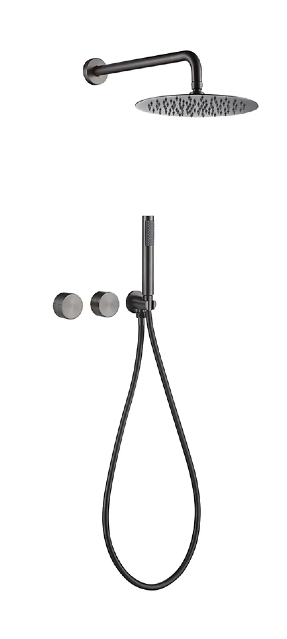 Robinet De Douche|Hudor Composition de douche SC64 en laiton gun black collection Permesse