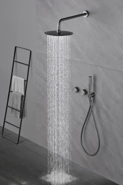 Robinet De Douche|Hudor Composition de douche SC64 en laiton gun black collection Permesse