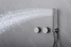 Robinet De Douche|Hudor Composition de douche SC64 en laiton gun black collection Permesse