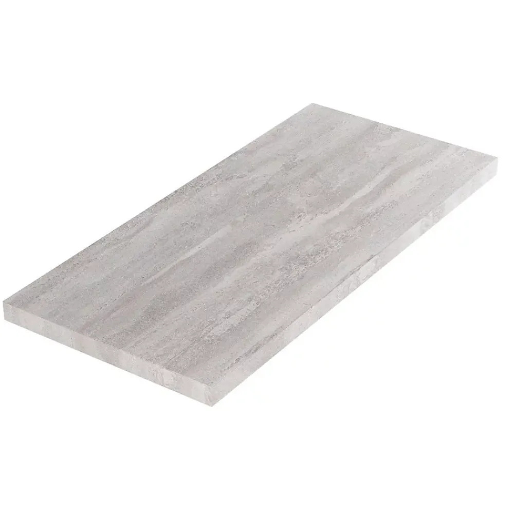 Kiamami Valentina Comptoir En Bois Couleur Ciment Pour Lavabo De Salle De Bains 100