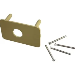 Vachette Contre-plaque 744V pour verrou V136 - ASSA ABLOY Jaune/Doré