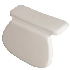 Vivezen Coussin, oreiller de bain avec ventouses pour baignoire, Spa - Blanc -