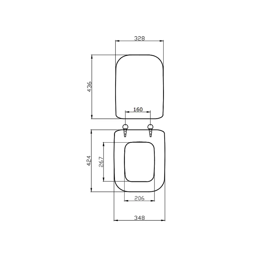 Abattant Wc|Kiamami Valentina Couvre Wc Gris Pour Modèle Conca Ideal Standard