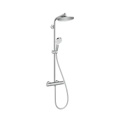 Hansgrohe Crometta S 240 Colonne de douche 1 jet, avec Mitigeur thermostatique, Chrome