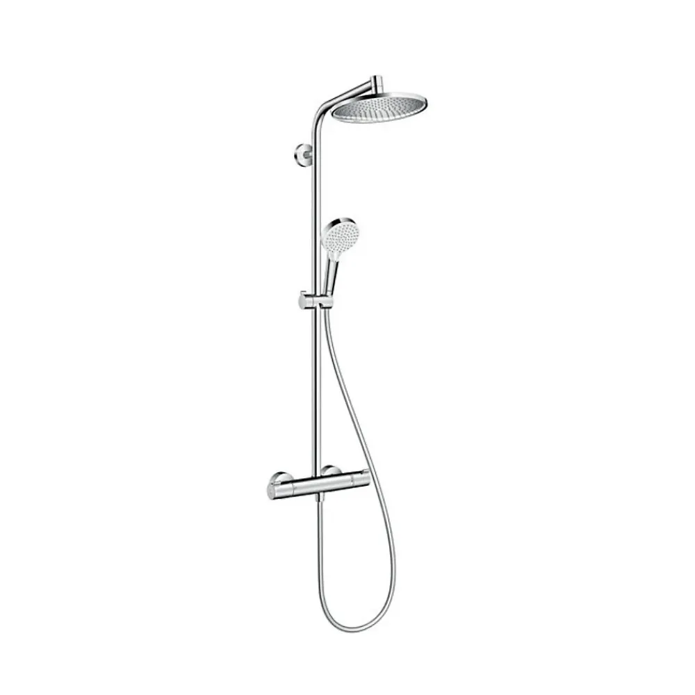 Hansgrohe Crometta S 240 Colonne de douche 1 jet, avec Mitigeur thermostatique, Chrome