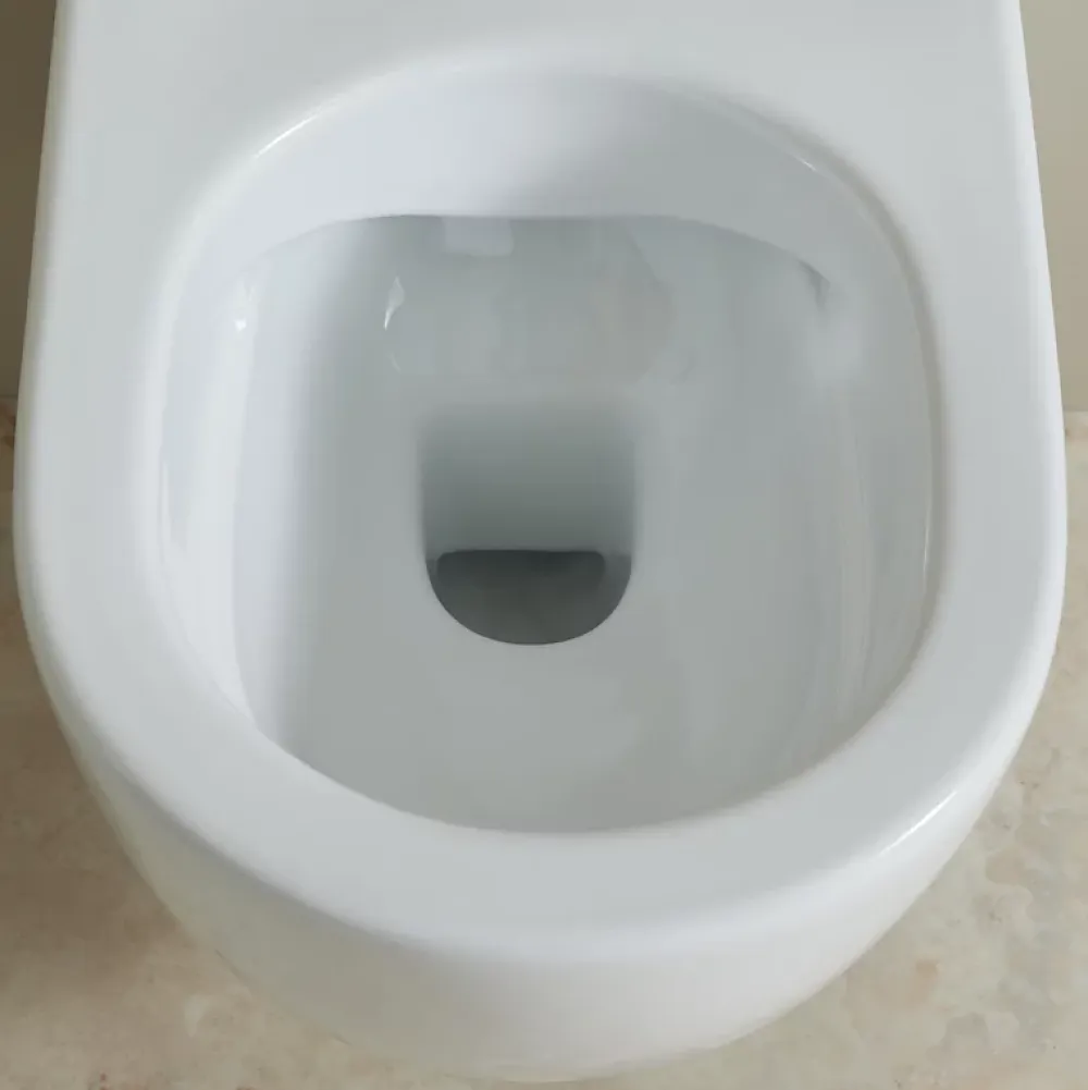 Wc Suspendu|Planète Bain Cuvette suspendue sans bride avec abattant slim - Ceres