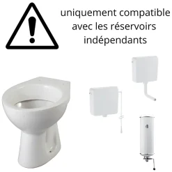 Wc Suspendu|Planète Bain Cuvette WC à alimentation indépendante sortie verticale Atlas
