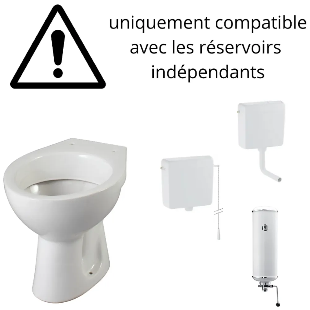 Wc Suspendu|Planète Bain Cuvette WC à alimentation indépendante sortie verticale Atlas
