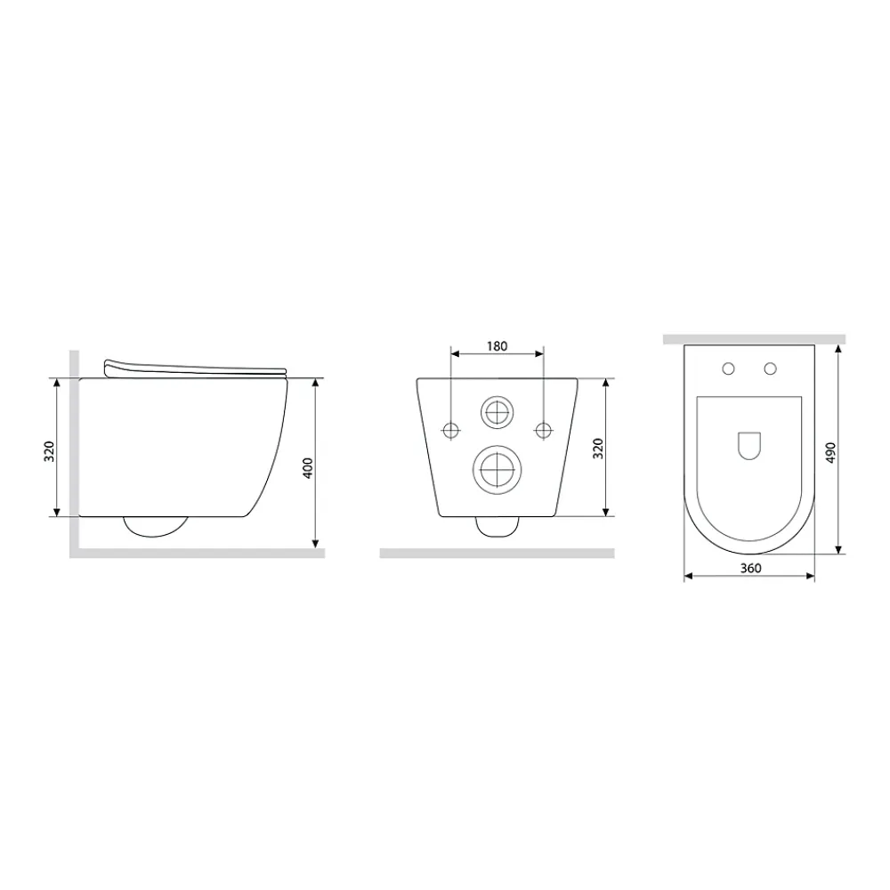 Wc Suspendu|Am.Pm Europe Cuvette WC Suspendu Blanc Toilette Suspendu FlashClean WC sans rebord avec couvercle de siège SoftClose, CXB1701SC Blanc AM.PM