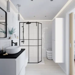 GoodHome Cuvette WC suspendu en céramique, l.36 x H.35,5 x P.50 cm, blanc, Levanna