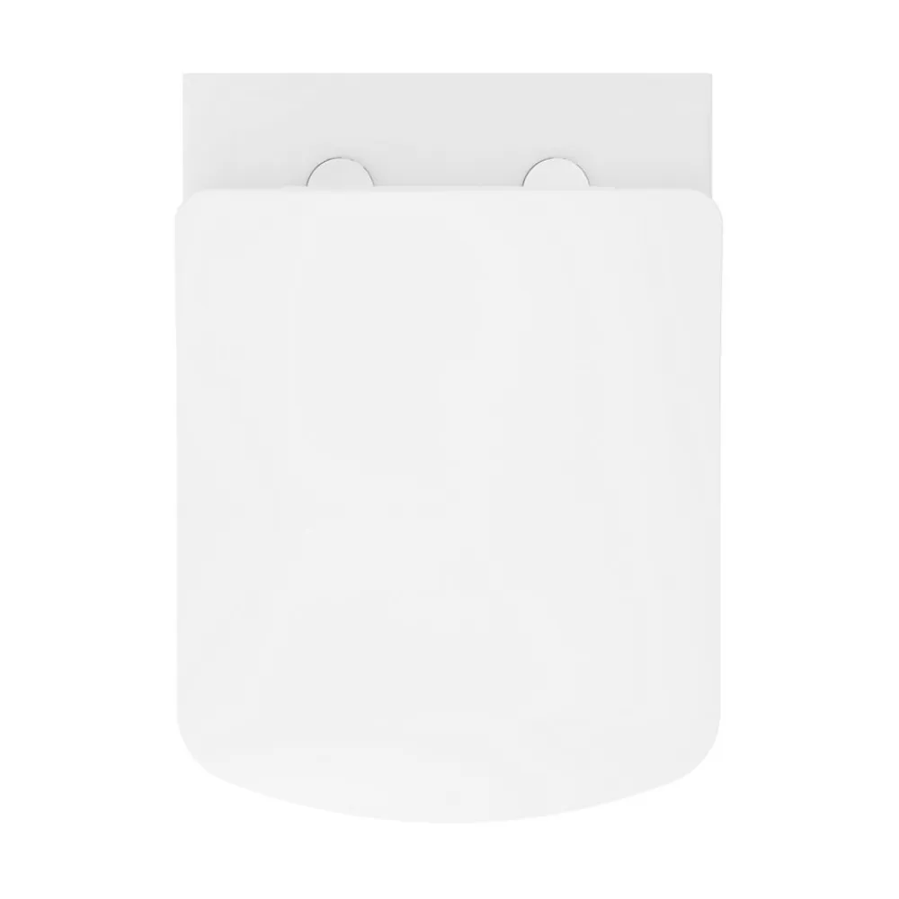 GoodHome Cuvette WC suspendu en céramique, l.36 x H.35,5 x P.50 cm, blanc, Levanna
