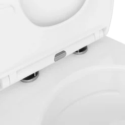 Wc Suspendu|GoodHome Cuvette WC suspendu en céramique, l.37,5 x H.36,5 x P.50 cm, blanc, effet Vortex, Kentia