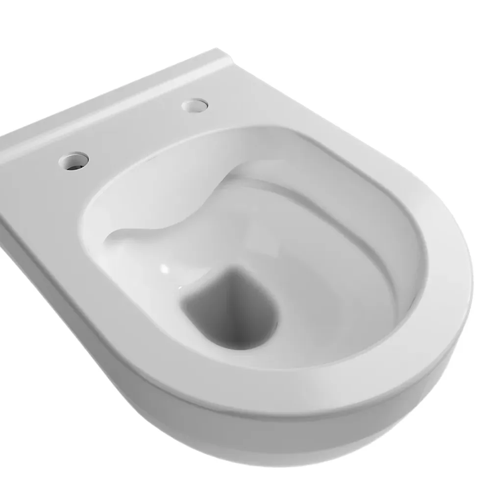GoodHome Cuvette WC suspendu sans bride Cavally