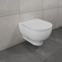 GoodHome Cuvette WC suspendu sans bride Cavally
