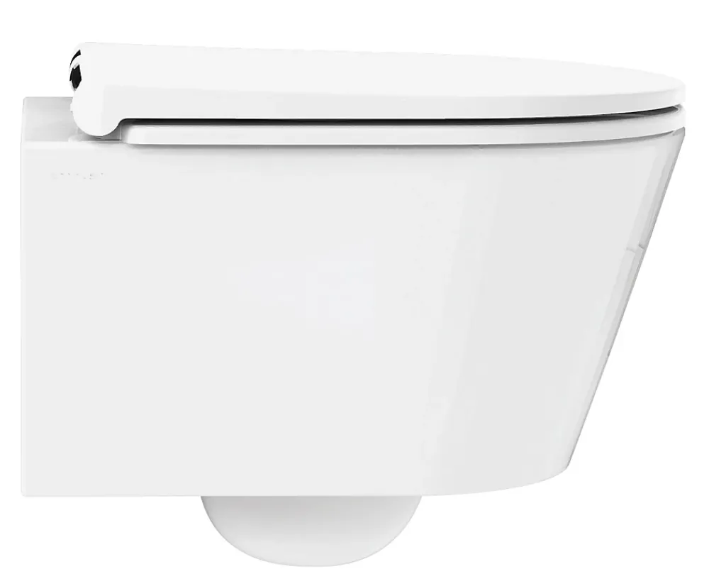 Wc Suspendu|Siamp Cuvette WC suspendue sans bride avec abattant déclipsable et frein de chute